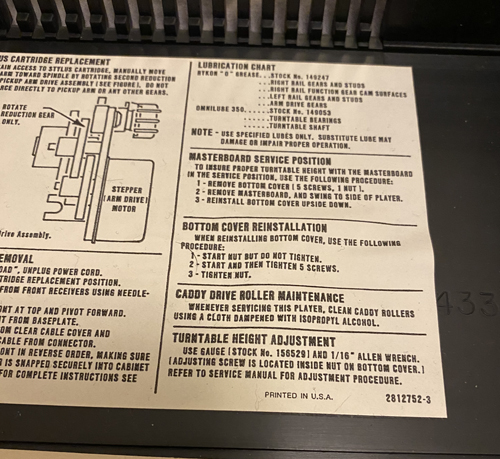 RCA SelectaVision CED player